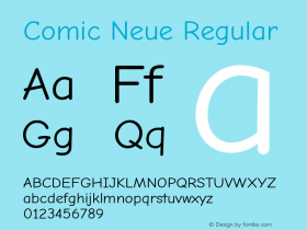 Comic Neue Regular Version 2.003图片样张