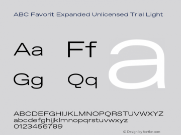 ABC Favorit Expanded Unlicensed Trial Light Version 1.200;Unlicensed Trial图片样张