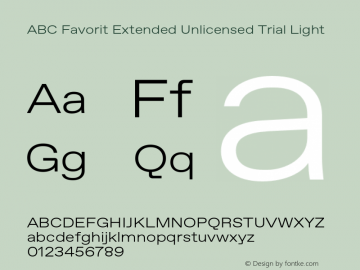 ABC Favorit Extended Unlicensed Trial Light Version 1.200;Unlicensed Trial图片样张