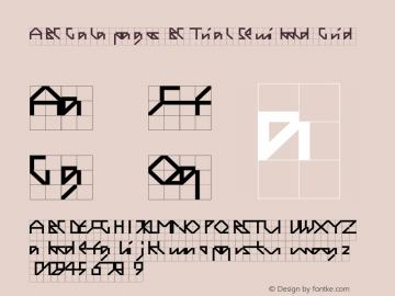 ABC Galapagos BC Trial Semibold Grid Version 1.100图片样张