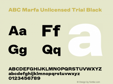 ABC Marfa Unlicensed Trial Black Version 1.100;Unlicensed Trial图片样张