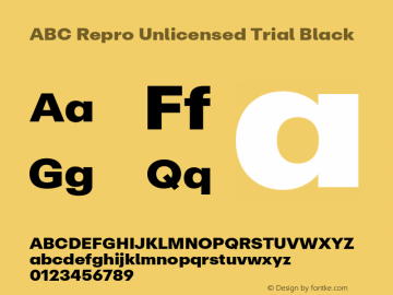 ABC Repro Unlicensed Trial Black Version 1.101;Unlicensed Trial图片样张