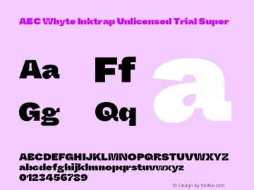 ABC Whyte Inktrap Unlicensed Trial Super Version 1.200;Unlicensed Trial图片样张