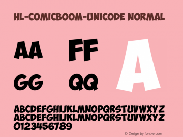 HL-Comicboom-Unicode Font chu Viet su dung ma Unicode图片样张