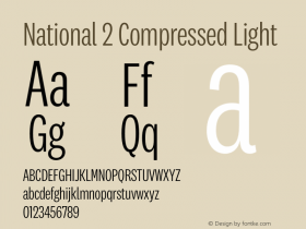 National 2 Compressed Light Version 1.004;hotconv 1.0.116;makeotfexe 2.5.65601图片样张