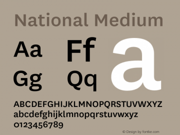 National Medium Version 2.000图片样张