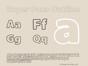 Super Sans Outline 