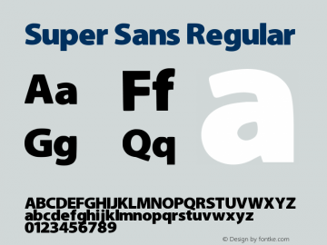 Super Sans Regular 