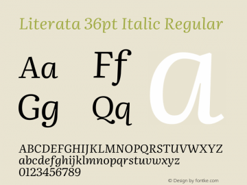 Literata 36pt Italic Version 3.002图片样张