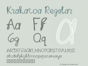 Krakatoa Version 1.001;Fontself Maker 3.5.1图片样张