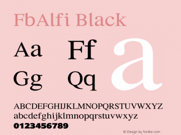 FbAlfi-Black Version 1.00图片样张