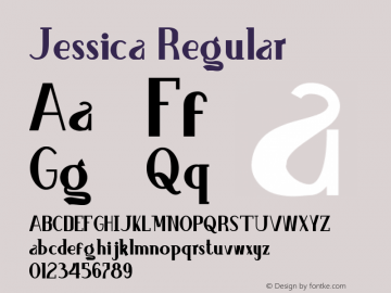 Jessica Version 1.00;September 28, 2021;FontCreator 12.0.0.2563 64-bit图片样张