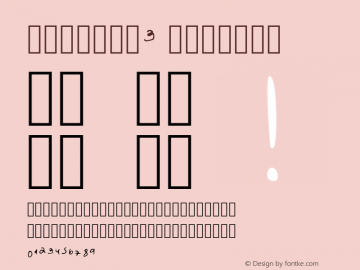 Michalg3 Regular Version 001.030图片样张