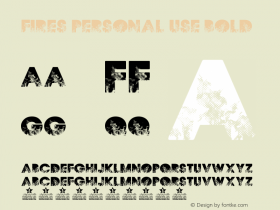 FIRES PERSONAL USE Bold Version 1.000图片样张