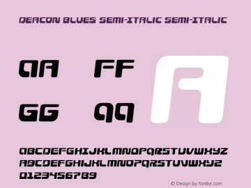 Deacon Blues Semi-Italic Version 1.0; 2022图片样张