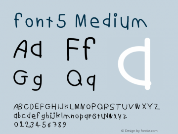 font5 Version 001.000图片样张