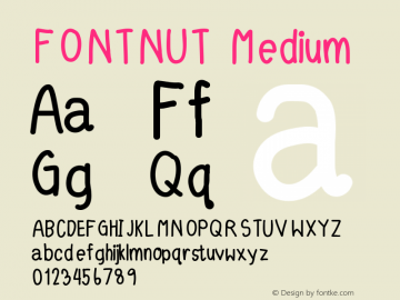 FONTNUT Version 001.000图片样张