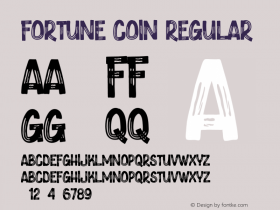 Fortune Coin Version 1.00;November 5, 2021;FontCreator 13.0.0.2683 64-bit图片样张