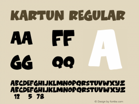 Kartun Version 1.00;November 3, 2021;FontCreator 13.0.0.2683 64-bit图片样张