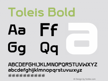 Toleis-Bold Version 1.000图片样张