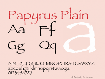 Papyrus Plain 1.0图片样张