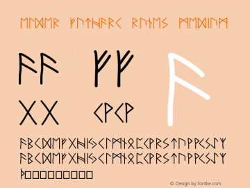 Elder Futhark Runes Version 001.000图片样张