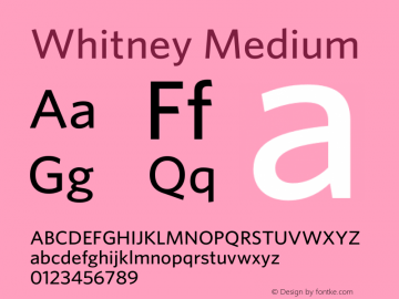 Whitney-Medium 001.000图片样张