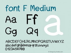 font F Version 001.000图片样张