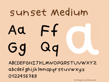 sunset Version 001.000图片样张
