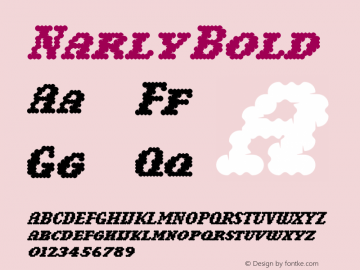 Narly Bold 001.000 Font Sample