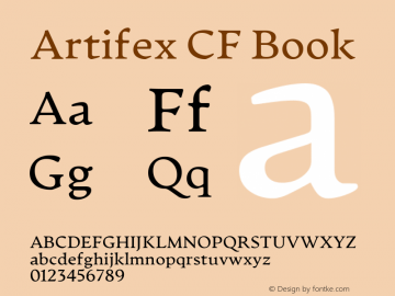 Artifex CF Book 1.400图片样张