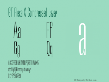 GT Flexa X Cm Lz Version 2.005;hotconv 1.0.109;makeotfexe 2.5.65596图片样张