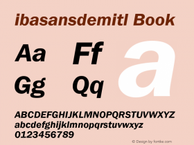 IBA Sans Demi Italic Version 2.5图片样张