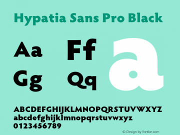 Hypatia Sans Pro Black Version 2.226图片样张