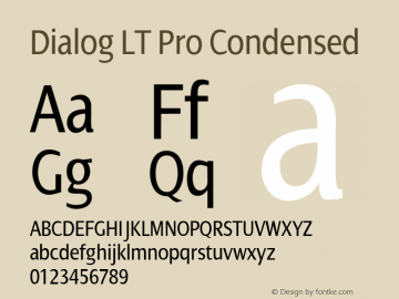 DialogLTPro-Condensed Version 1.00图片样张