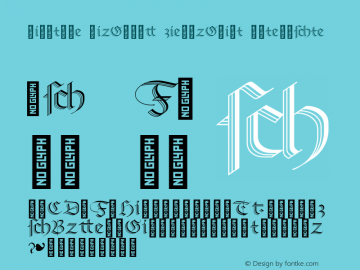 LinotypeRichmond ZierschriftA Version 2.00图片样张