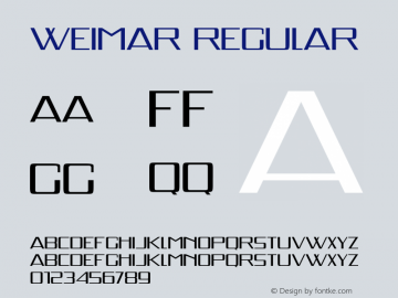 Weimar Regular Version 1.006图片样张