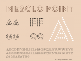 Mesclo Point Version 1.000;hotconv 1.0.109;makeotfexe 2.5.65596图片样张