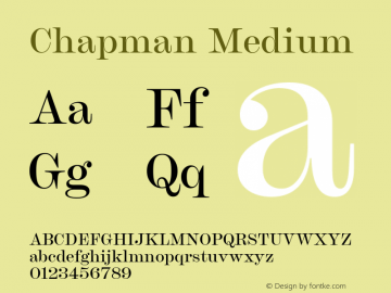 Chapman Medium Version 1.000图片样张