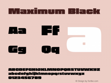 Maximum Black Version 5.000;FEAKit 1.0图片样张