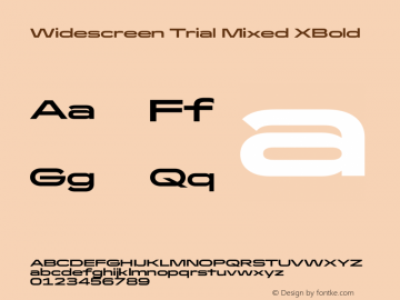 Widescreen Trial Mixed XBold Version 1.001图片样张