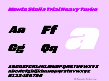 Monte Stella Trial Heavy Turbo Version 1.121图片样张