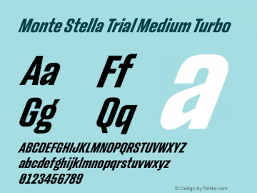 Monte Stella Trial Medium Turbo Version 1.121图片样张