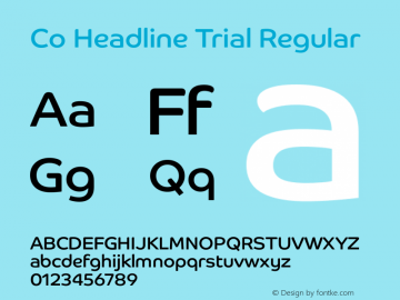 Co Headline Trial Regular Version 2.011图片样张