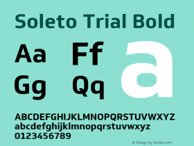 Soleto Trial Bold Version 2.002图片样张