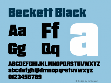 Beckett-Black Version 2.002图片样张