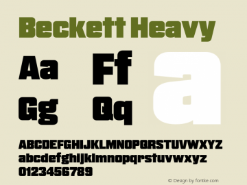 Beckett-Heavy Version 2.002图片样张