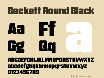 Beckett Round Black Version 2.002图片样张