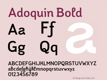 Adoquin Bold Version 1.100图片样张