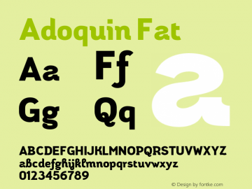 Adoquin Fat Version 1.1图片样张